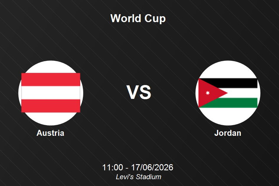 Nhận định Austria vs Jordan - World Cup 2026: Màn so tài kịch tính tại Levi's Stadium