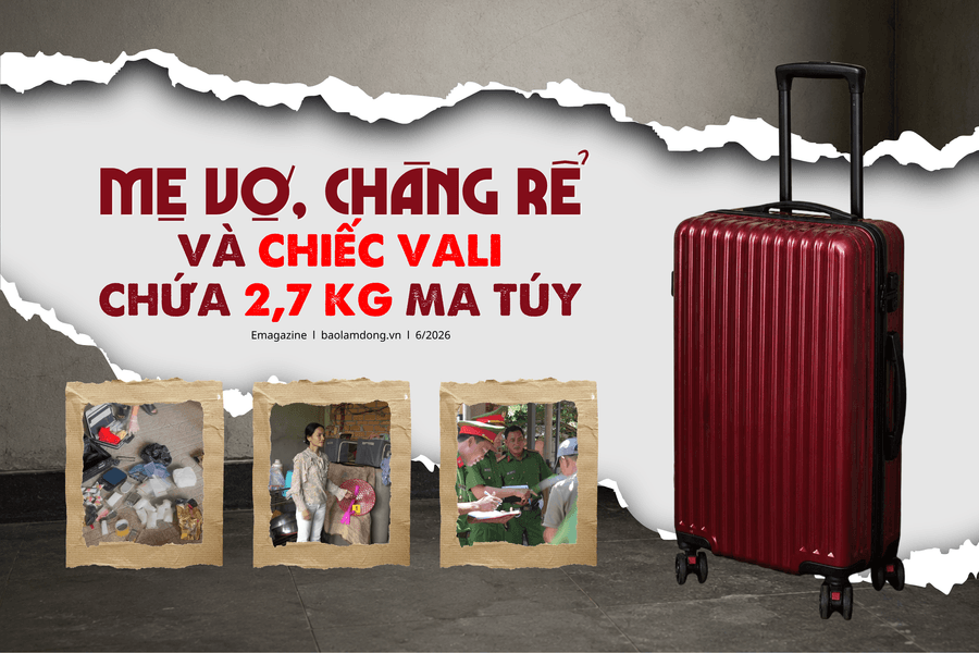 Mẹ vợ, chàng rể và chiếc vali chứa 2,7 kg ma túy