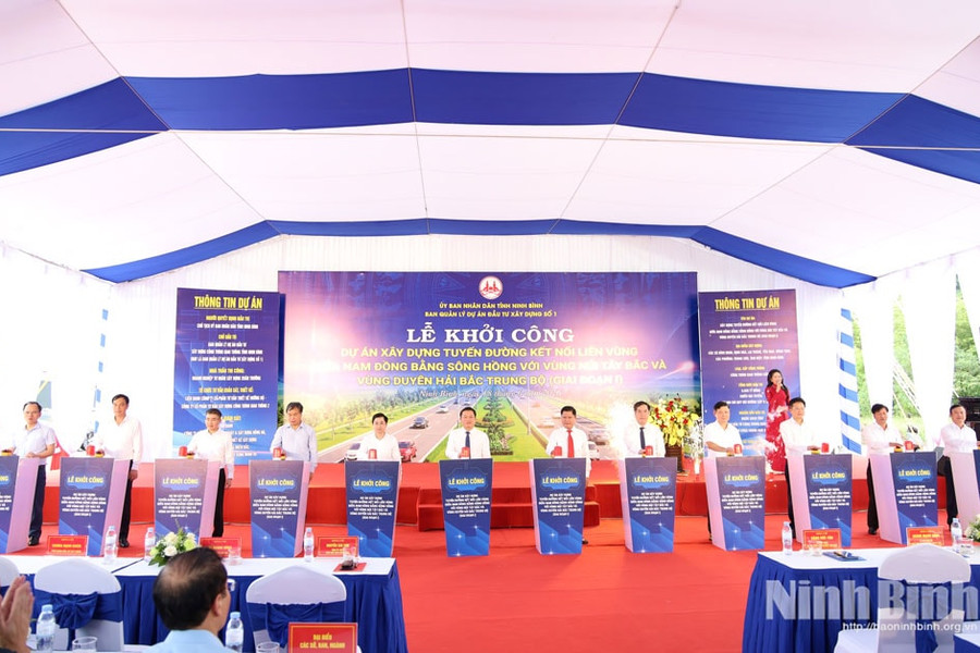 Ninh Bình khởi công tuyến đường liên vùng 7.000 tỷ nối ba vùng kinh tế trọng điểm