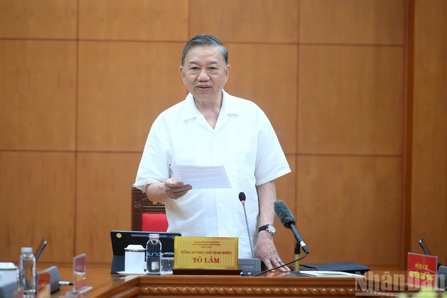 Phát biểu kết luận của Tổng Bí thư, Chủ tịch nước Tô Lâm tại cuộc làm việc về tổng kết 100 năm Đảng lãnh đạo cách mạng Việt Nam và 40 năm thực hiện Cương lĩnh