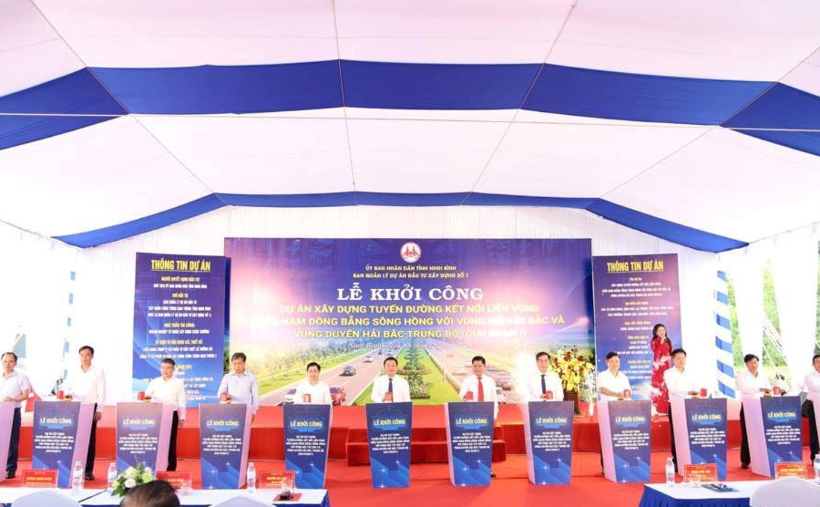 Ninh Bình khởi công tuyến đường liên vùng 7.000 tỷ nối ba vùng kinh tế trọng điểm