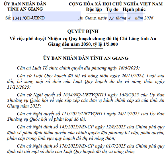 Quy hoạch đô thị Chi Lăng 5.000ha: Trung tâm logistics biên giới mới của An Giang