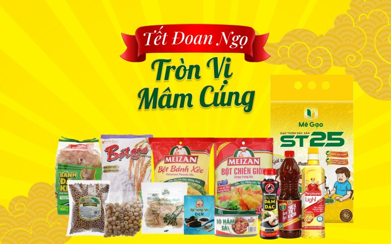 Cách sắm nguyên liệu mâm cúng Tết Đoan Ngọ tiết kiệm tại Bách hóa XANH