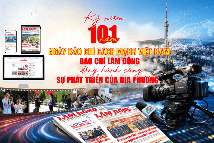 Kỷ niệm 101 năm Ngày Báo chí Cách mạng Việt Nam: Báo chí Lâm Đồng đồng hành cùng sự phát triển của địa phương