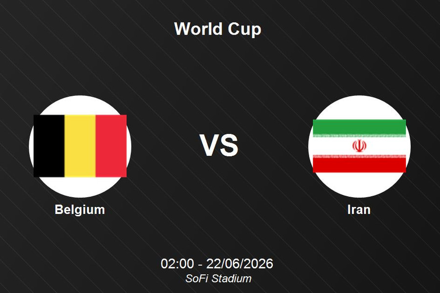 Bỉ 0-0 Iran: Hai đội chia điểm