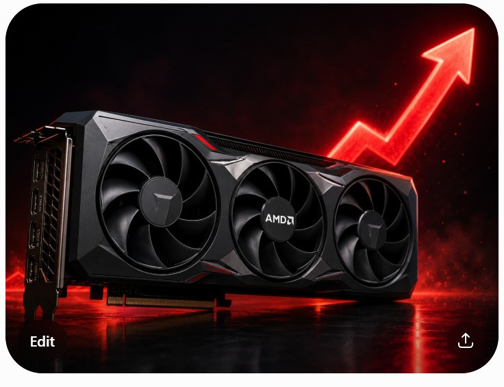 AMD dự kiến tăng giá card đồ họa Radeon thêm 15% do áp lực từ cơn sốt AI