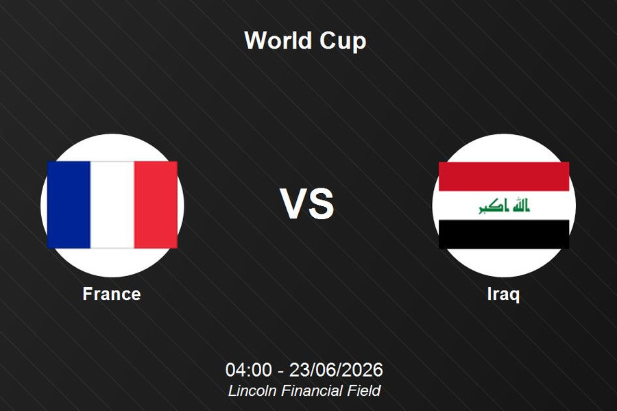 Pháp 3-0 Iraq: Pháp giành chiến thắng