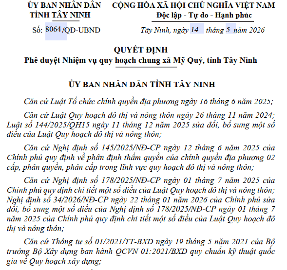 Quy hoạch đô thị Mỹ Quý tại Tây Ninh: Tâm điểm logistics và công nghiệp biên giới 13.000 ha