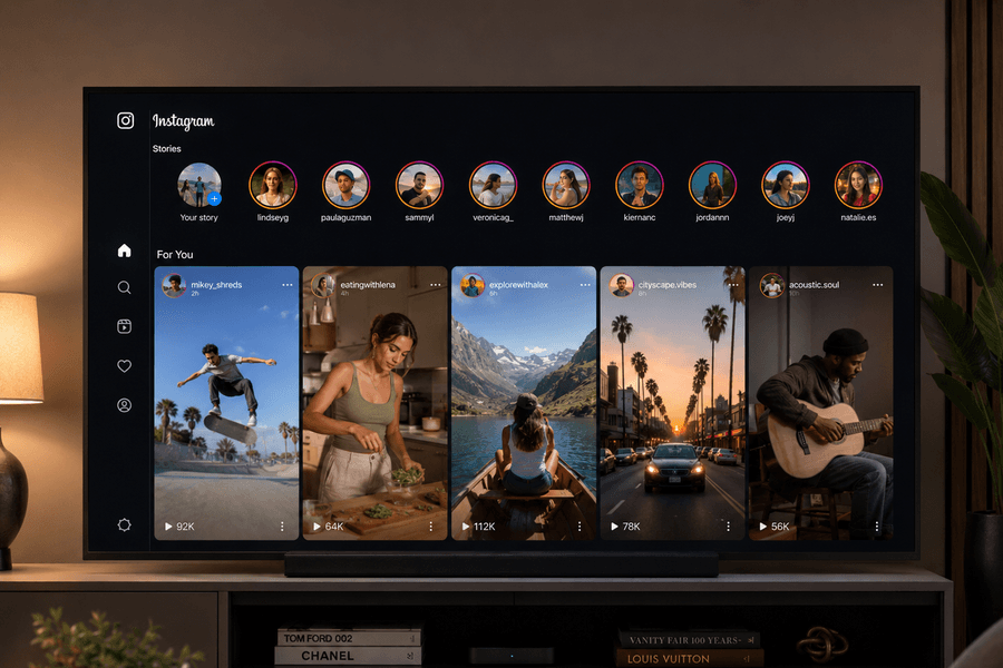 Instagram chính thức cập bến Samsung Smart TV: Tham vọng chiếm lĩnh không gian phòng khách