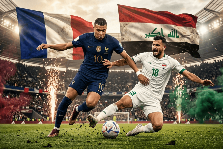 VTV, TV360, FPT Play tường thuật trực tiếp bóng đá Pháp vs Iraq 23/6/2026