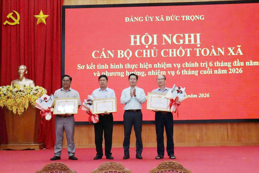 Đảng ủy xã Đức Trọng Hội nghị cán bộ chủ chốt