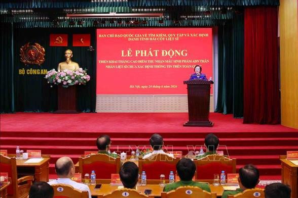 Phát động triển khai cao điểm thu nhận mẫu sinh phẩm ADN thân nhân liệt sĩ chưa xác định thông tin trên toàn quốc