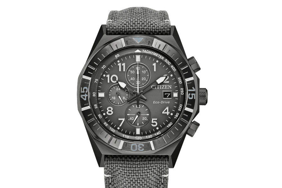 Citizen ra mắt Nighthawk Eco-Drive CA0897-04H: Phong cách quân đội với tông màu xám tối giản