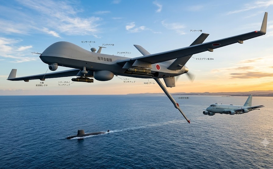 Kawasaki và Airbus hợp tác phát triển máy bay không người lái săn tàu ngầm cho Nhật Bản