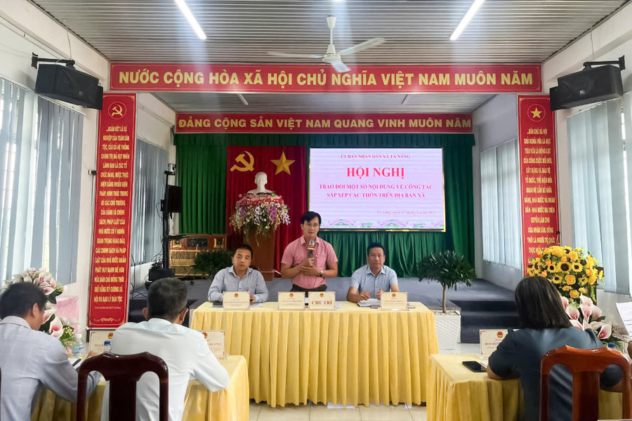 Tà Năng ổn định bộ máy cơ sở sau sắp xếp, sáp nhập thôn