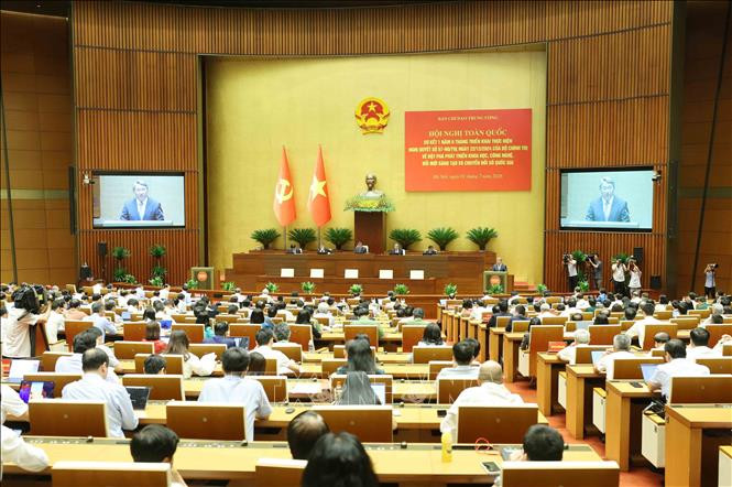 Hội nghị toàn quốc sơ kết 1 năm 6 tháng triển khai thực hiện Nghị quyết số 57 -NQ/TW của Bộ Chính trị