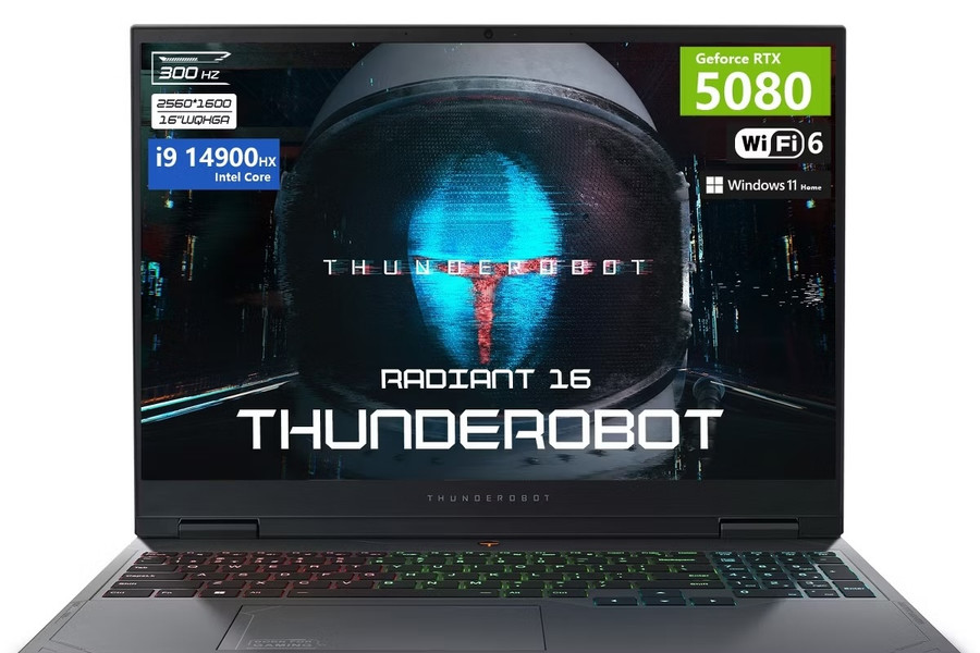 Thunderobot Radiant 16: Laptop gaming RTX 5080 và 64GB RAM giảm giá 40%