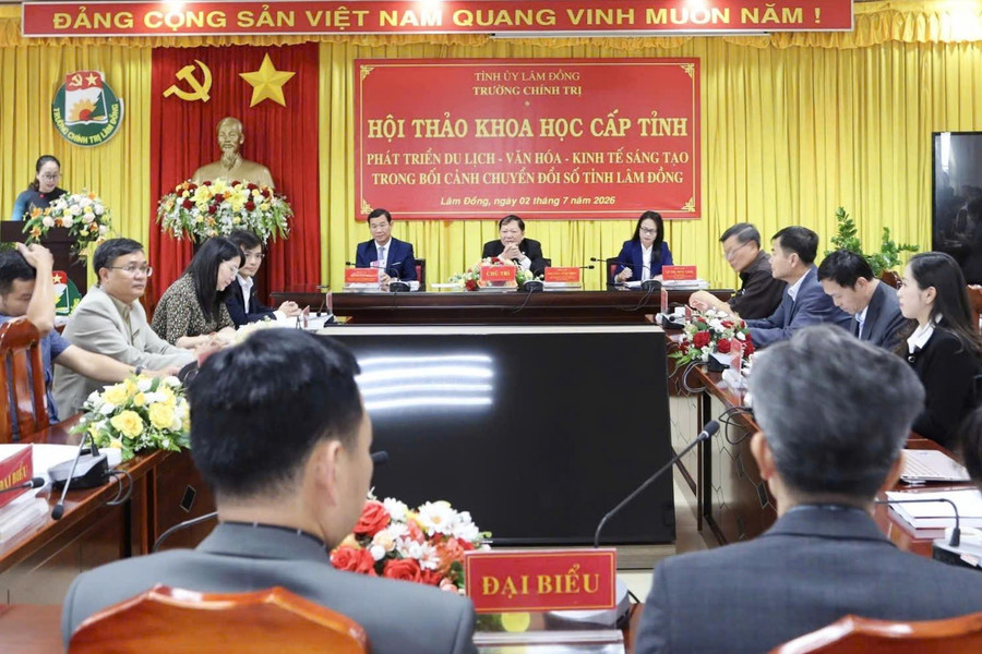 Hội thảo phát triển du lịch, văn hóa, kinh tế sáng tạo trong bối cảnh chuyển đổi số tỉnh Lâm Đồng