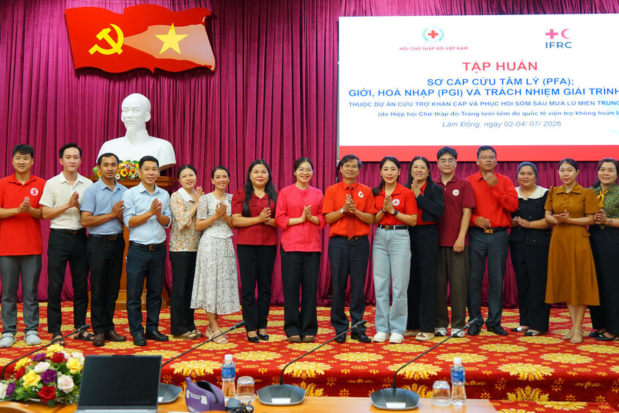 Lam Dong Red Cross Hosts Psychological First Aid and Disaster Response Training
