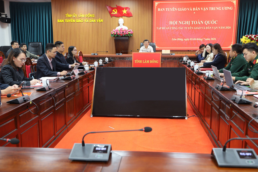 Hội nghị toàn quốc tập huấn công tác tuyên giáo và dân vận năm 2026
