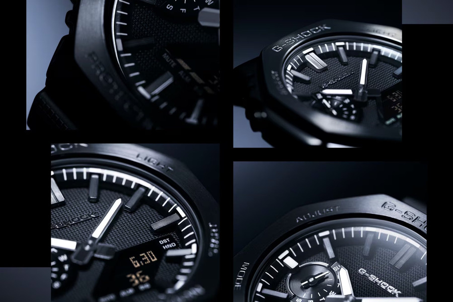Cận cảnh bộ sưu tập Casio G-Shock Luxe Black: Sự giao thoa giữa phong cách tối giản và độ bền quân đội