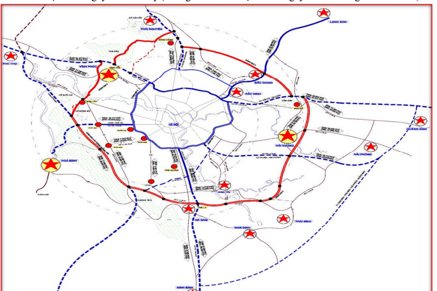 Dự án Vành đai 5 vùng Thủ đô 349 km: Quy hoạch 6 làn xe kết nối 7 tỉnh thành