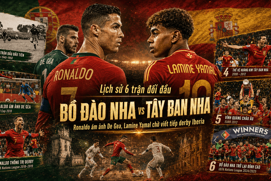 Lịch sử 6 trận đối đầu Bồ Đào Nha vs Tây Ban Nha: Ronaldo ám ảnh De Gea, Lamine Yamal chờ viết tiếp derby Iberia