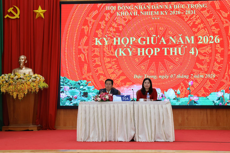 HĐND xã Đức Trọng tổ chức Kỳ họp giữa năm 2026