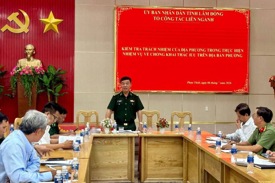 Kiểm tra công tác chống khai thác IUU tại Phan Thiết, Phú Thủy