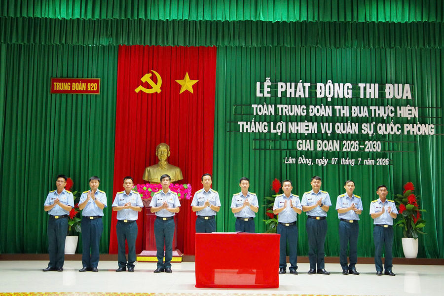 Trung đoàn 920 phát động phong trào thi đua giai đoạn 2026 - 2030