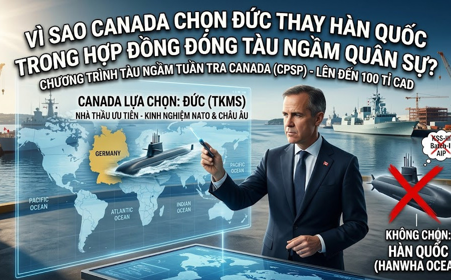 Canada chọn Đức thay Hàn Quốc trong siêu hợp đồng đóng tàu ngầm 40 tỷ USD