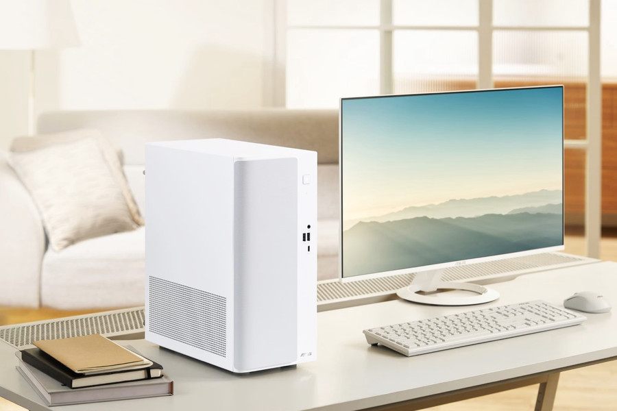 Asus V500 Mini Tower: Máy tính để bàn thiết kế vân gỗ cùng chip AMD Ryzen Zen 4