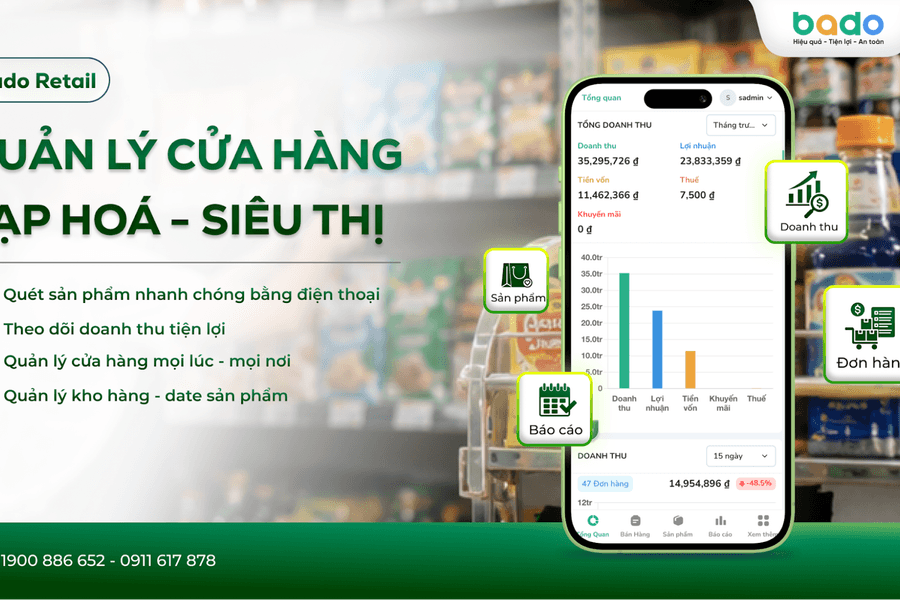 Phần mềm Bado hỗ trợ SME quản lý bán lẻ hiệu quả trong thời đại số