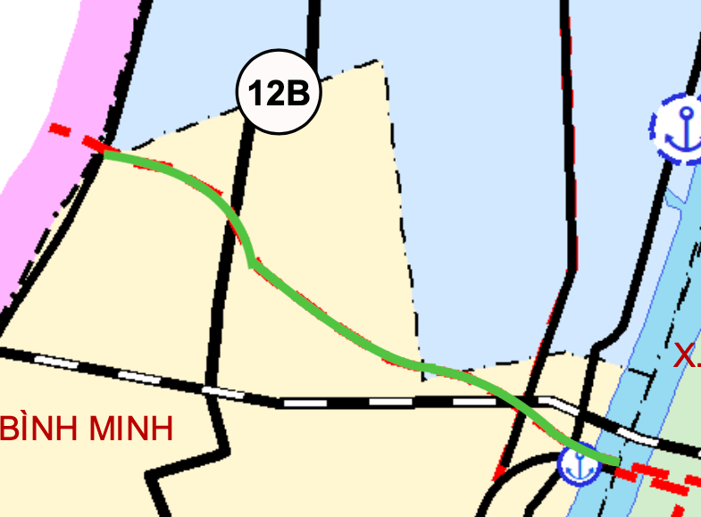 Quy hoạch giao thông xã Bình Minh, tỉnh Ninh Bình: Tuyến đường trục động lực 9,5 km