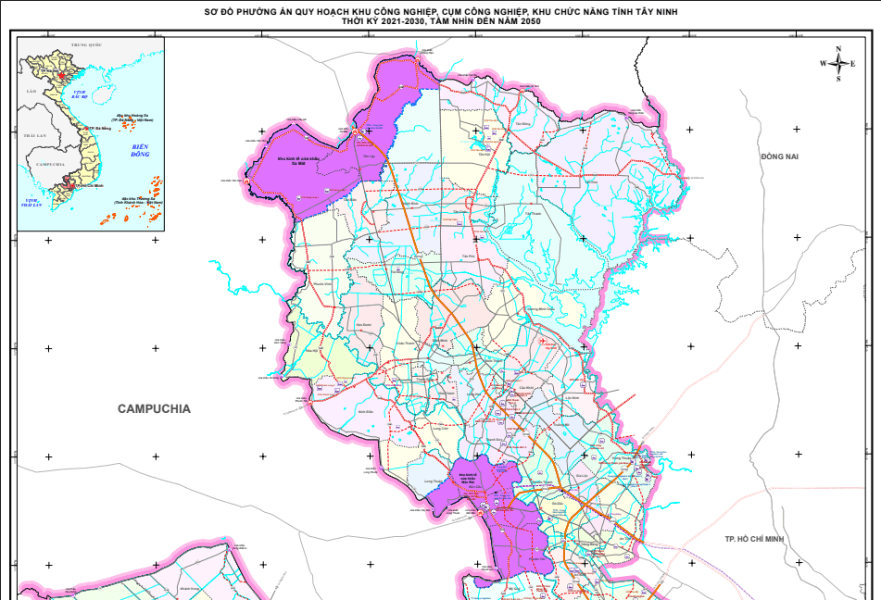 Quy hoạch hạ tầng công nghiệp Tây Ninh 2026-2030: Quỹ đất 10.000ha và 52 dự án ưu tiên