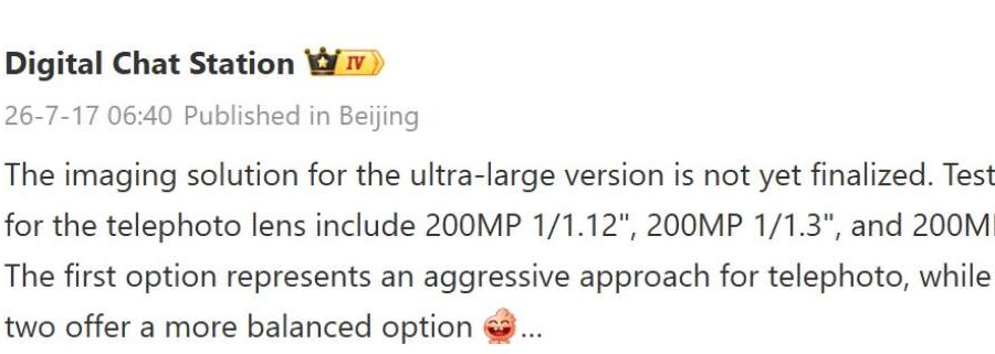 vivo X500 Ultra thử nghiệm ba cảm biến tele 200MP: Bước tiến mới trong nhiếp ảnh di động