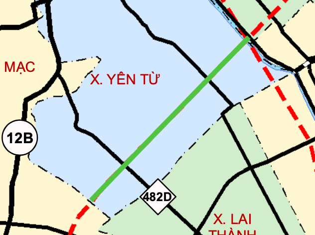 Quy hoạch tuyến đường trục động lực dài 4,5km qua xã Yên Từ, Link vào Ninh Bình