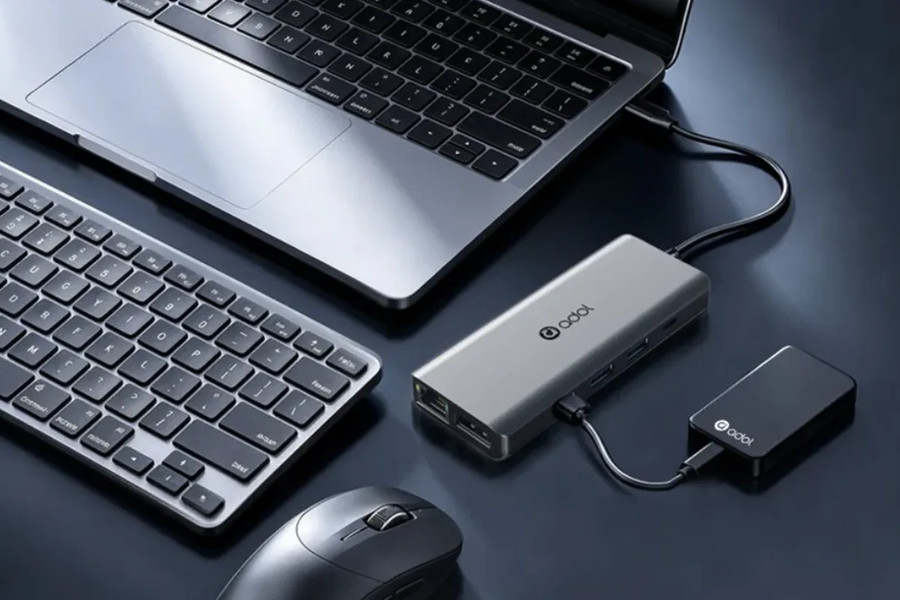 Asus trình làng dock USB-C Adol HC112: 11 cổng kết nối trong thiết kế siêu gọn 81g