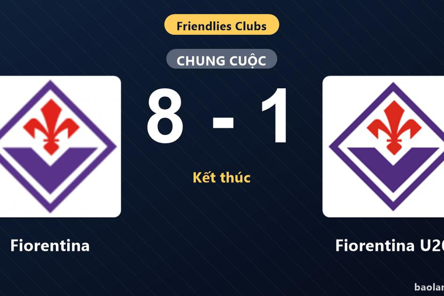 Fiorentina thắng đậm, Fiorentina U20 nhận thất bại nặng nề