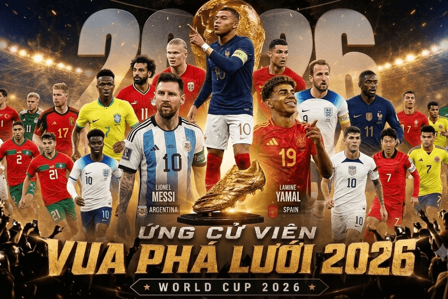 Kylian Mbappé chính thức giành danh hiệu Vua phá lưới World Cup 2026