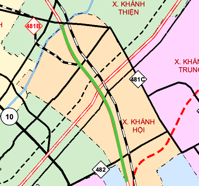 Quy hoạch cao tốc 7km đi qua xã Khánh Hội, tỉnh Ninh Bình giai đoạn 2021-2030