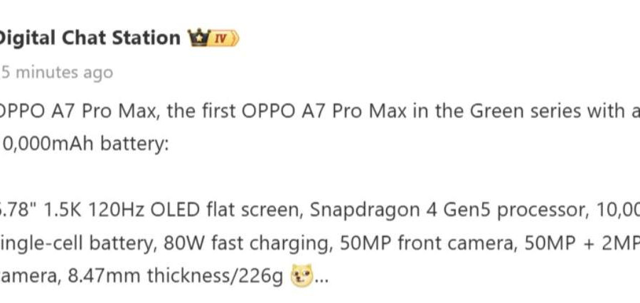 Phân tích OPPO A7 Pro Max: Pin 10,000mAh và Snapdragon 4 Gen 5 có thực sự đột phá?