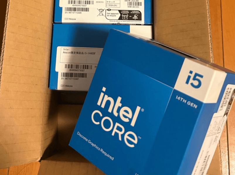 Sự cố hi hữu tại Amazon: Khách hàng Nhật Bản nhận 5 CPU Intel Core i5-14400 dù chỉ đặt mua 1 chiếc