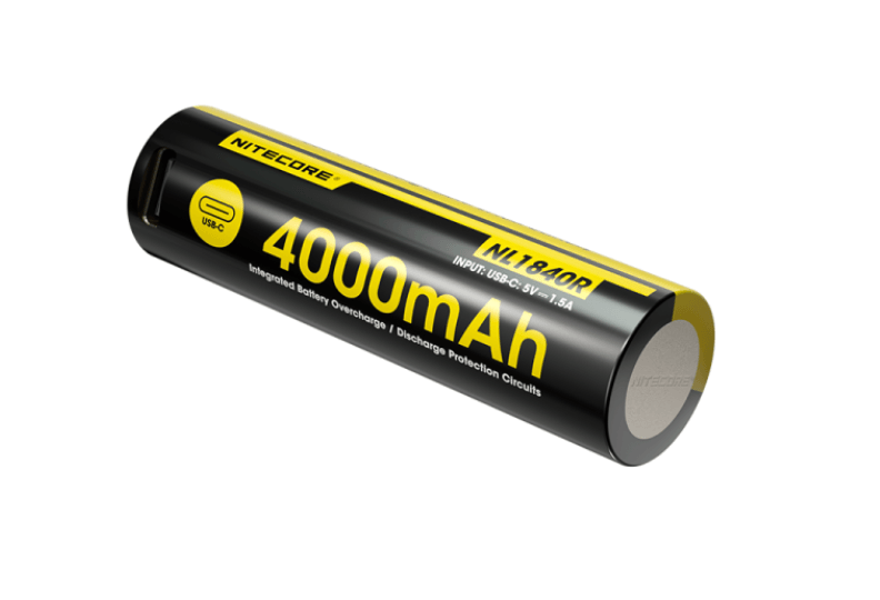 Pin Nitecore NL1840R 18650 mới: Dung lượng 4.000mAh tích hợp cổng sạc USB-C tiện dụng
