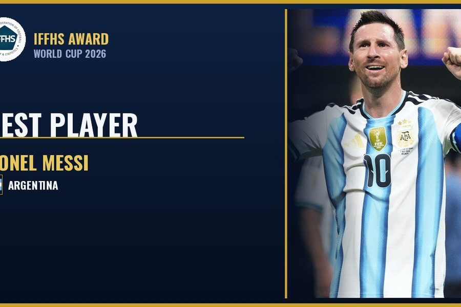 Lionel Messi nhận danh hiệu Cầu thủ xuất sắc nhất World Cup 2026 ở tuổi 39