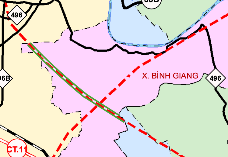 Quy hoạch giao thông xã Bình Giang tỉnh Ninh Bình: Tuyến đường 4km kết nối Chùa Đội đến Chợ làng Vọc