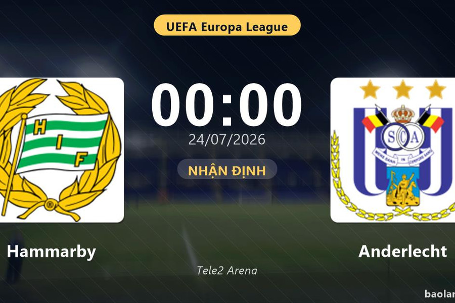 Hammarby gỡ hòa phút 90, Anderlecht đánh rơi chiến thắng tại Tele2 Arena