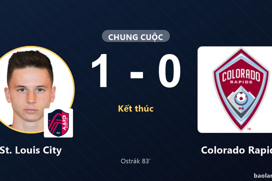 St. Louis City 1-0 Colorado Rapids: St. Louis City giành chiến thắng