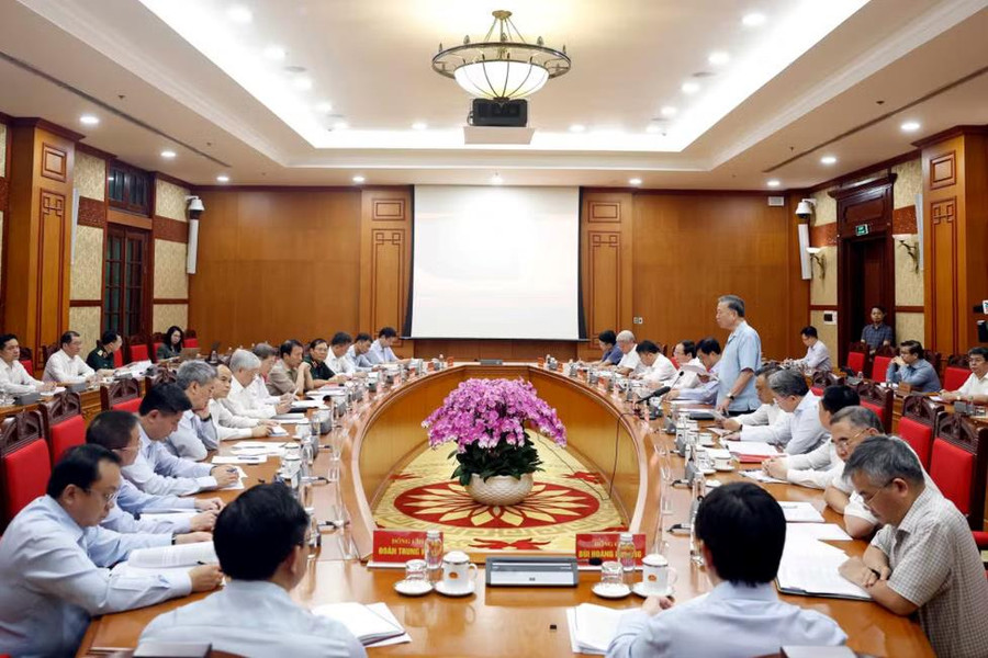 Tổng Bí thư, Chủ tịch nước Tô Lâm làm việc với Ban Thường vụ Đảng ủy Thanh tra Chính phủ