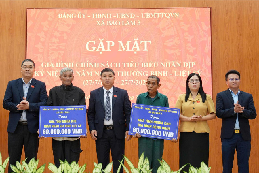 Bảo Lâm 3: Gặp mặt kỷ niệm 79 năm Ngày Thương binh - Liệt sĩ